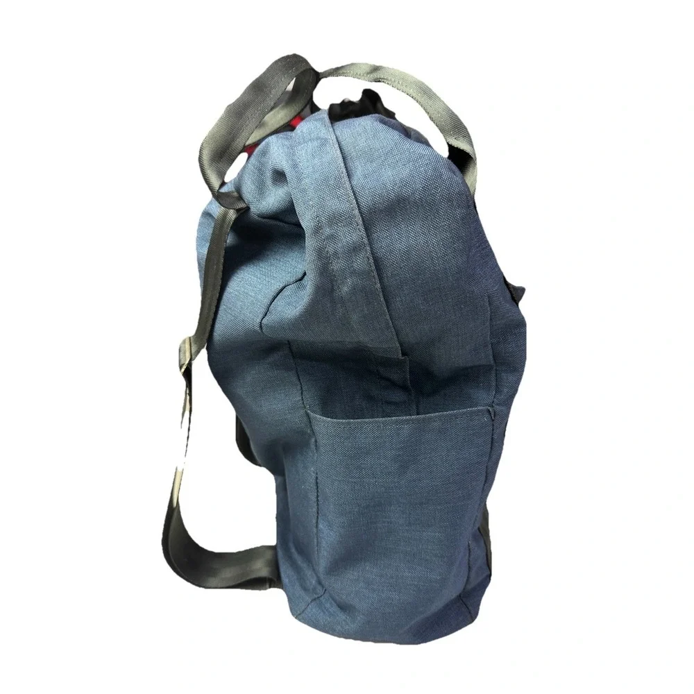 Outdoor Products Blue Daypack Backpack USA Canvas Hiking Seatbelt Straps 3j3‎